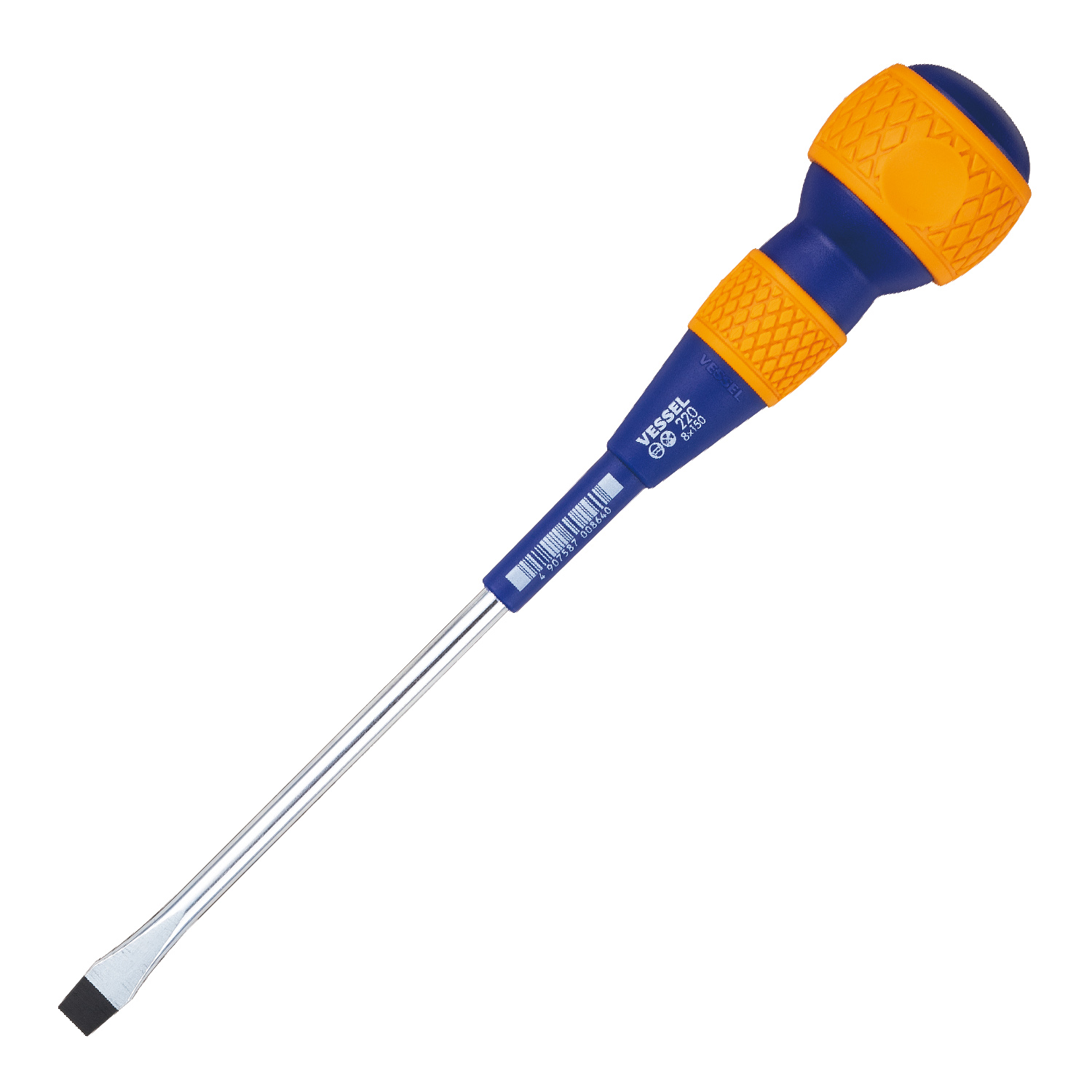 Ball-Grip Screwdriver No.220(Slotted 8 x 150) | PRODUCTS